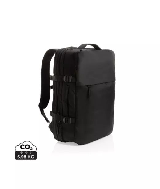 Swiss Peak Aware™ Rpet 15.6" Laajennettava Viikonloppureppu Musta