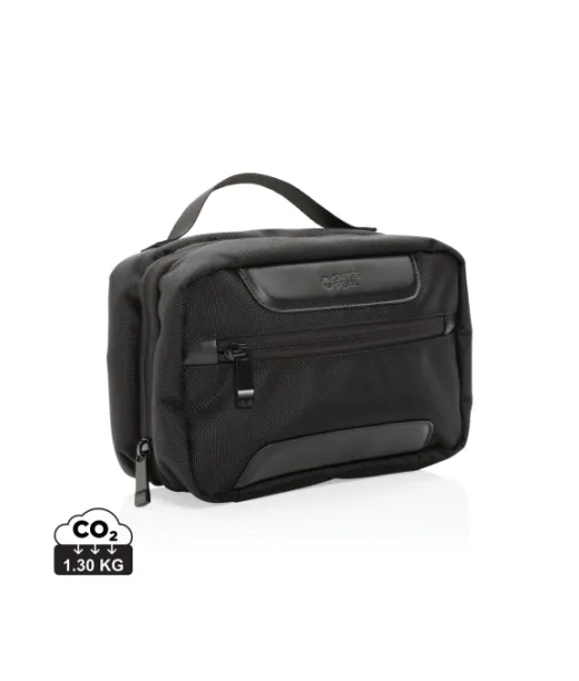 Swiss Peak Aware™ Rpet Voyager Toilettilaukku Musta