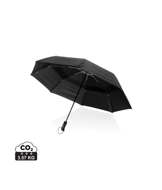 Swiss Peak Aware™ Tornado 27" Taskusateenvarjo Musta