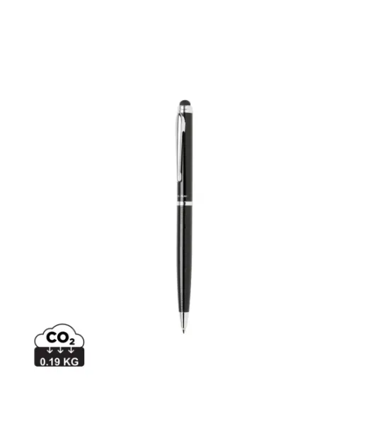 Swiss Peak Deluxe Kosketuskynä Musta, Hopeanvärinen