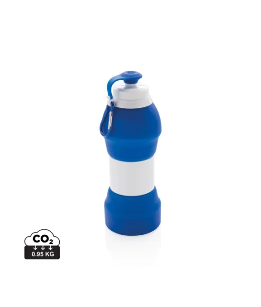 Taitettava Silikonisporttipullo Sininen