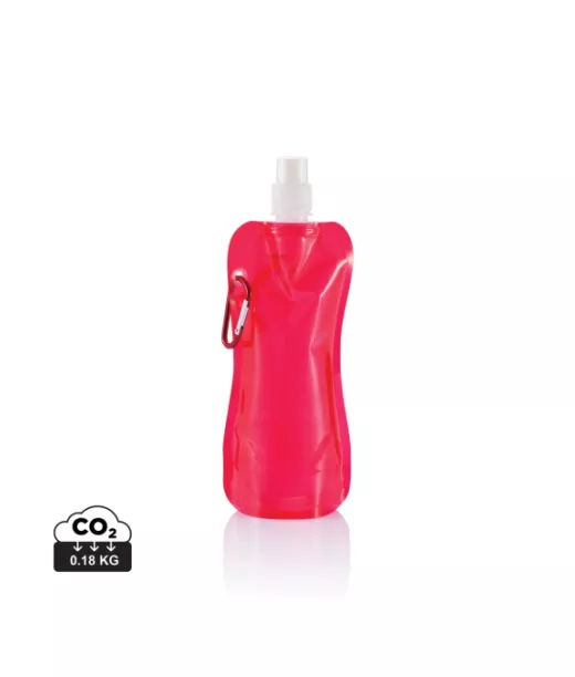 Taitettava Vesipullo Punainen, Valkoinen