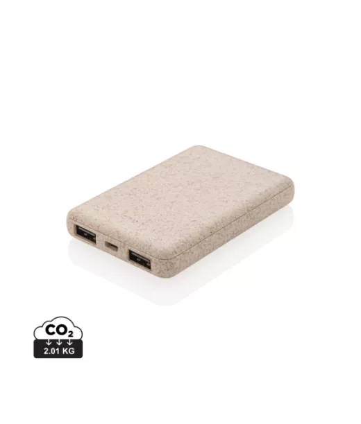 Taskuvaravirtalähde 5 000 Mah Vehnän Oljista Ruskea