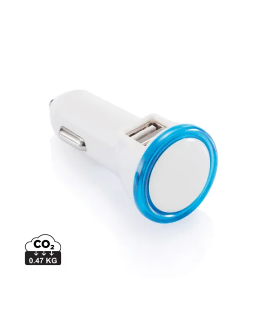 Tehokas Kahden Portin Autolaturi Sininen, Valkoinen