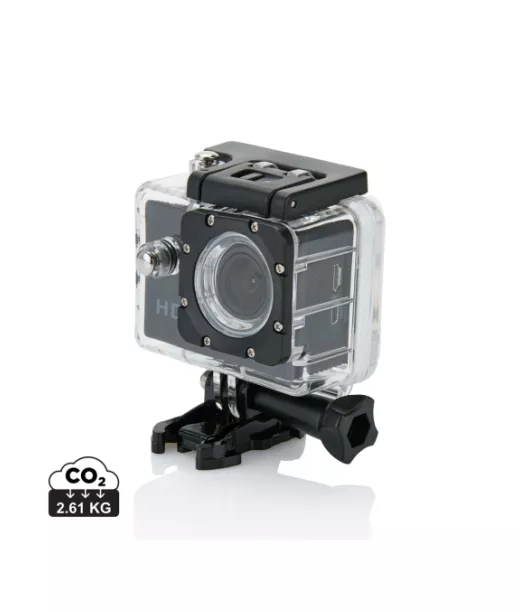 Toimintakamera Ja 11 Lisävarustetta Musta, Musta