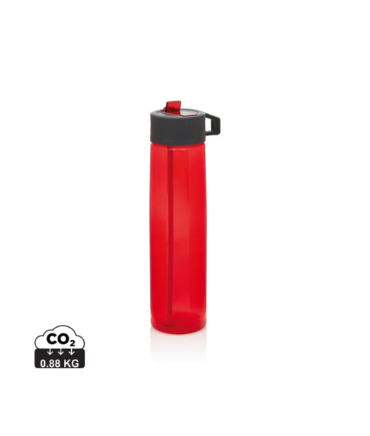 Tritaanipullo Pillillä, Läpinäkyvä Punainen, Harmaa