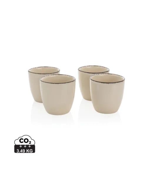 Ukiyo 4-osainen Kuppisetti Valkoinen