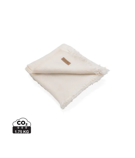 Ukiyo Aware™  Polylana® Kudottu Viltti 130x150cm Luonnonvalkoinen