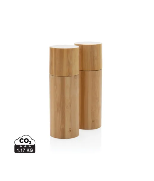 Ukiyo Bambuinen Suola- Ja Pippurimyllysetti Ruskea