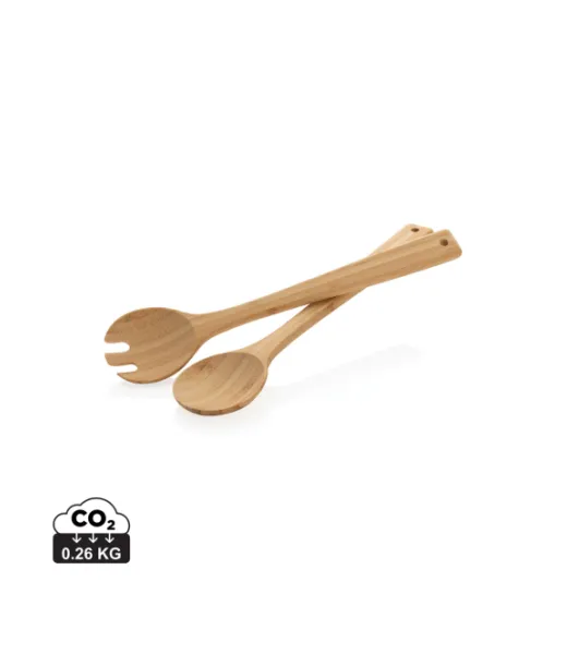 Ukiyo Bambuiset Salaattiottimet 2-osainen Setti Ruskea