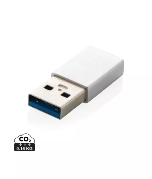 Usb A / Usb C Adapterisetti Hopeanvärinen