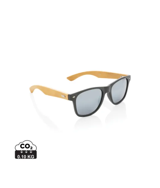 Vehnänolki- Ja Bambuaurinkolasit Musta