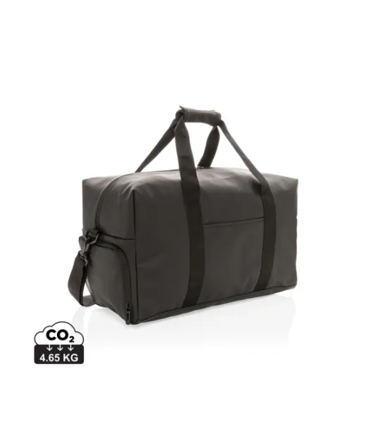 Viikonloppulaukku Keinonahasta Musta