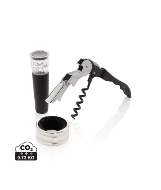 Vino Sommelier Setti 3kpl Hopeanvärinen