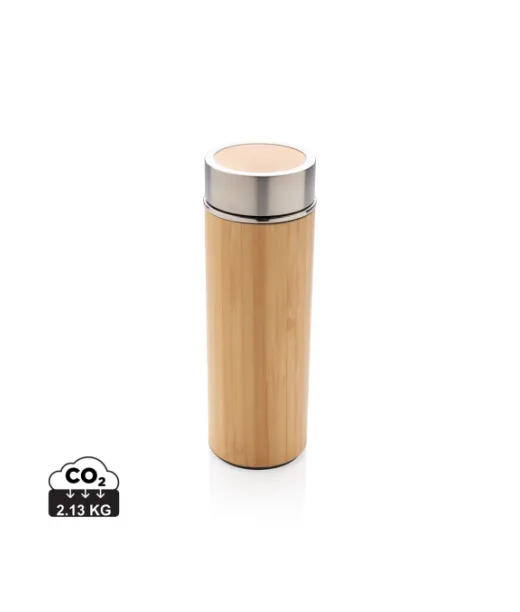 Vuototiivis Bambusta Valmistettu Termospullo Ruskea