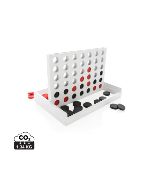 Yhdistä Neljä -puupeli Valkoinen