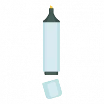 Korostuskynat omalla logolla painettuna