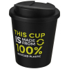 Americano® Espresso 250 Ml Kahvimuki Kierrätetystä Materiaalista Läikkymiseltä Estävällä Kannella Musta