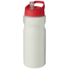 H2o Active® Eco Base 650 Ml -urheilujuomapullo Kaatonokkakannella Norsunluu / Punainen