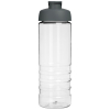 H2o Active® Treble 750 Ml -urheilujuomapullo Läppäkannella Läpinäkyvä / Harmaa
