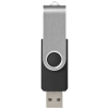 Rotate-basic-usb-muistitikku, 2 Gt Musta / Hopea