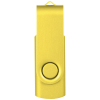 Rotate-metallic-usb-muistitikku, 2 Gt Keltainen