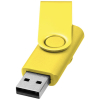 Rotate-metallic-usb-muistitikku, 2 Gt Keltainen