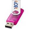 Rotate-translucent-usb-muistitikku, 4 Gt Magenta