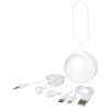 Simba 3-in-1 -latauskaapeli Ja Nappikuulokkeet Valkoinen