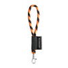 75090. Lanyard Tube Short Set. Perusmallit Musta/oranssi
